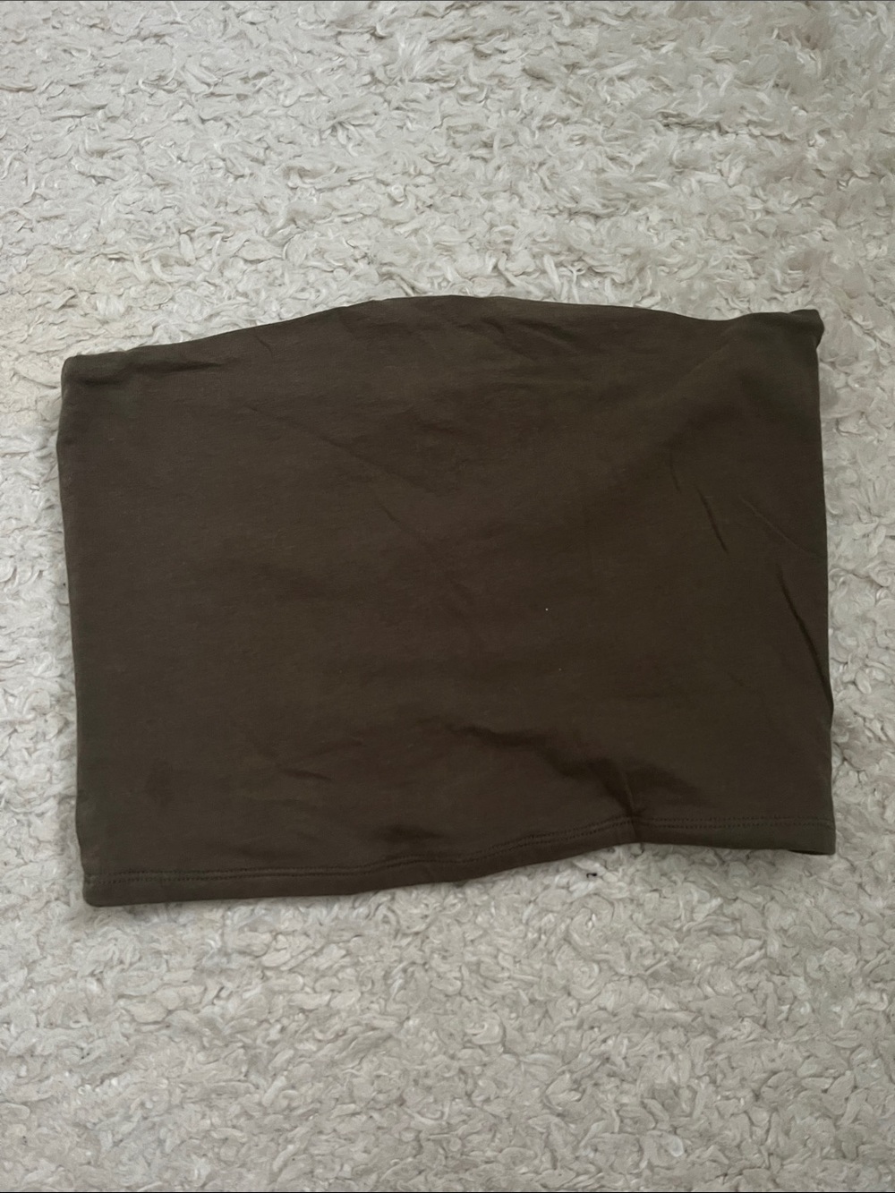 Garage Brown Tube Mini Skirt